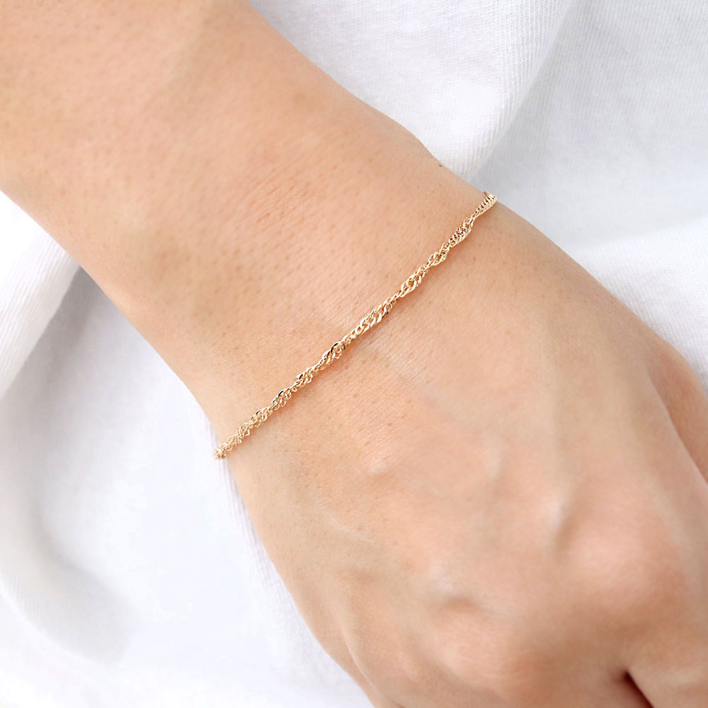 楽天市場】18金 ブレスレット メンズ イエローゴールド K18 スクリュー