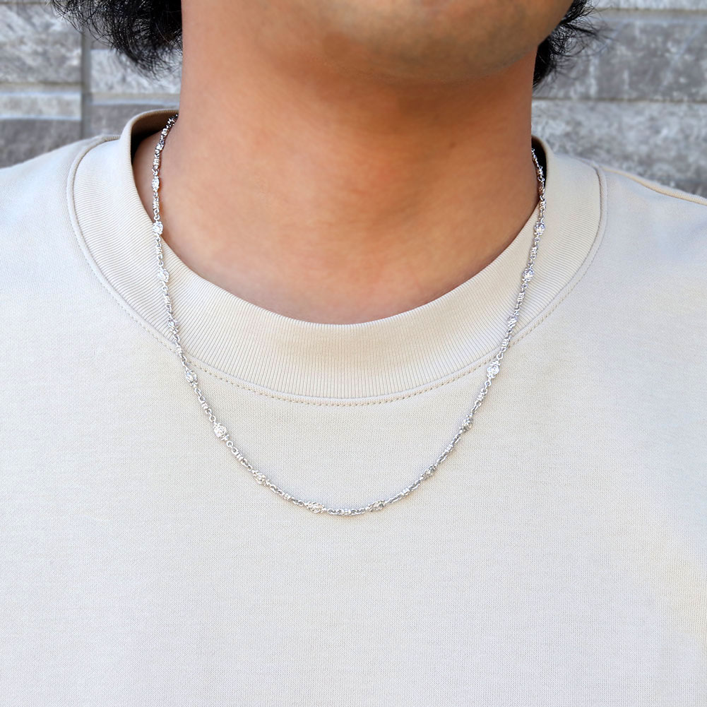 楽天市場】プラチナ Pt900 チェーン メンズ 薔薇 中折れクラスプ