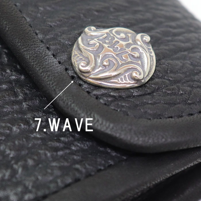 楽天市場】ビルウォールレザー 財布 本革 鮫革 ミドルウォレット