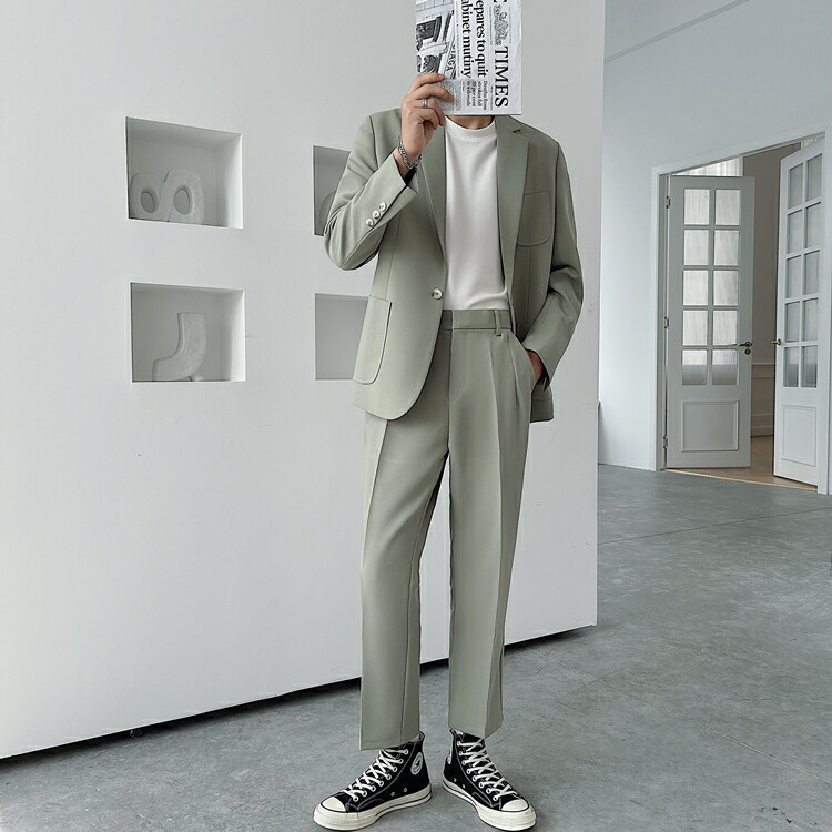 楽天市場】スーツ メンズ セットアップ メンズスーツ 上下セット