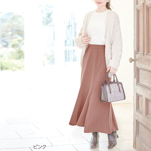 楽天市場】裏ファー切替マーメイドスカート レディース 秋冬 ボトムス