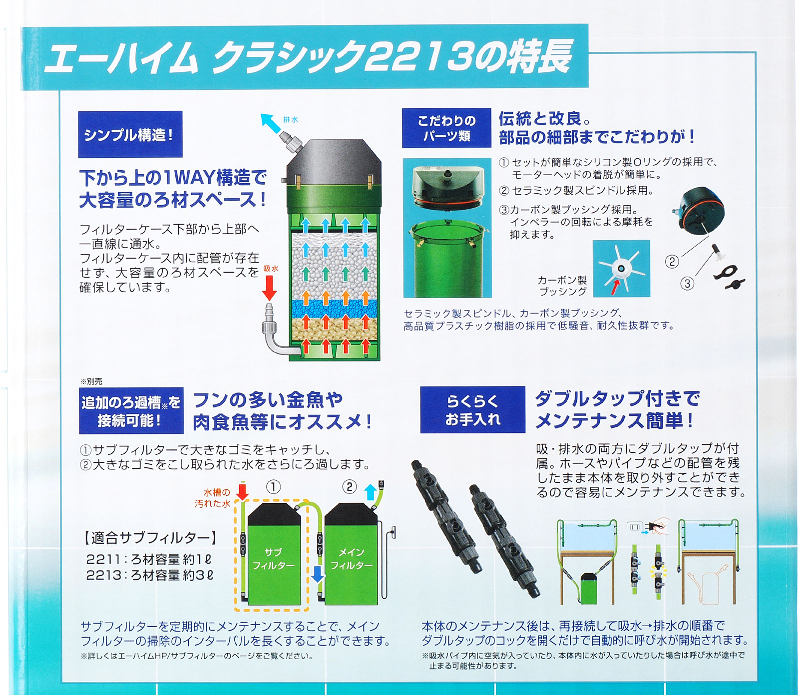 楽天市場】【全国送料無料】エーハイム クラシックフィルター2213