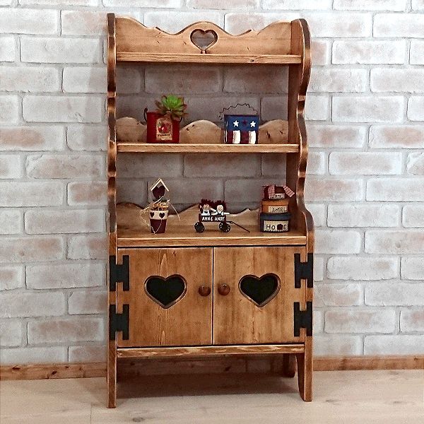 楽天市場】木製ミニカップボード オープンタイプ W45×H85cm [RCP-14