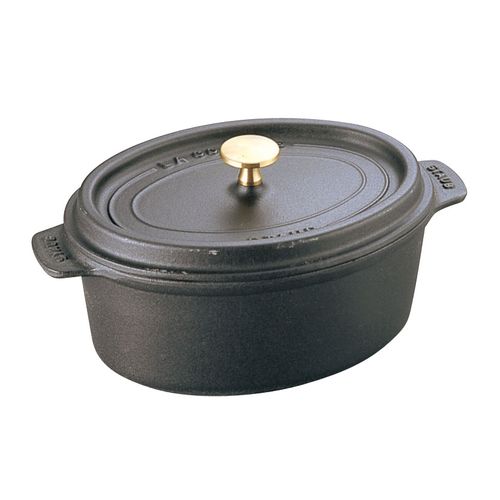 ストウブ ピコ ココット オーバル 17cm [ブラック] (鍋) 価格比較