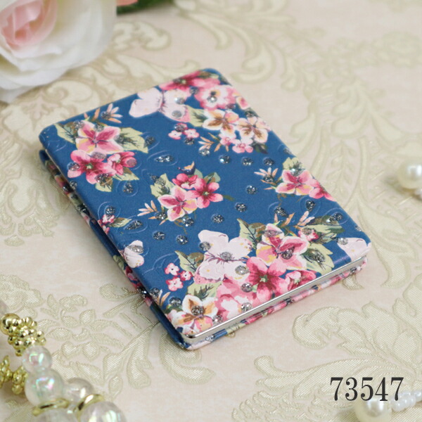 楽天市場】ローズコンパクトミラー レクタンタイプ 折りたたみ