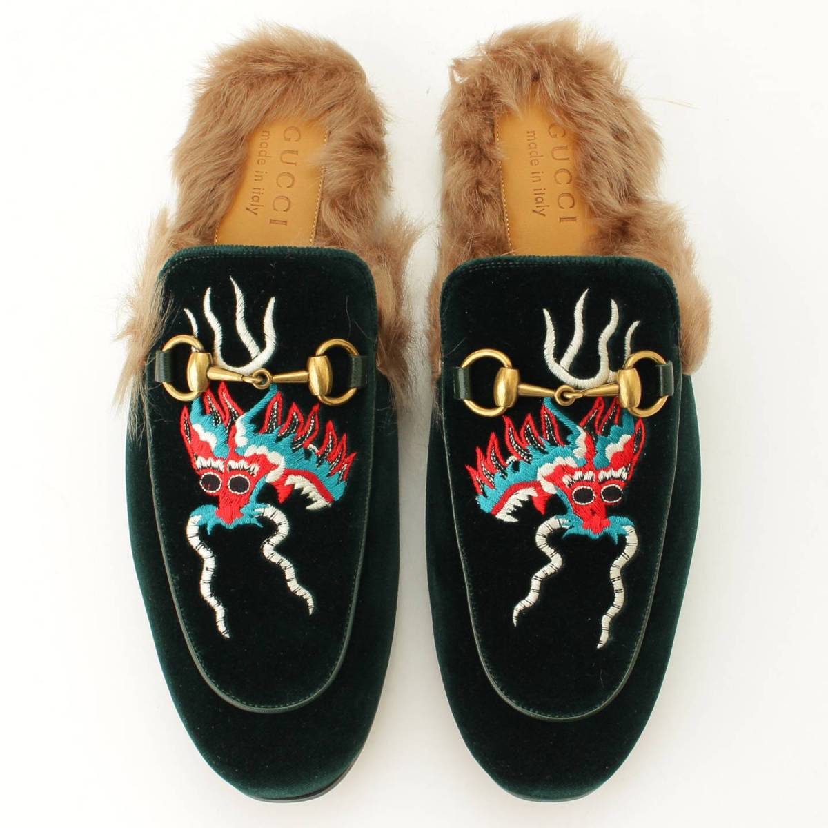 楽天市場】【グッチ】Gucci プリンスタウン ベロア ファー ドラゴン