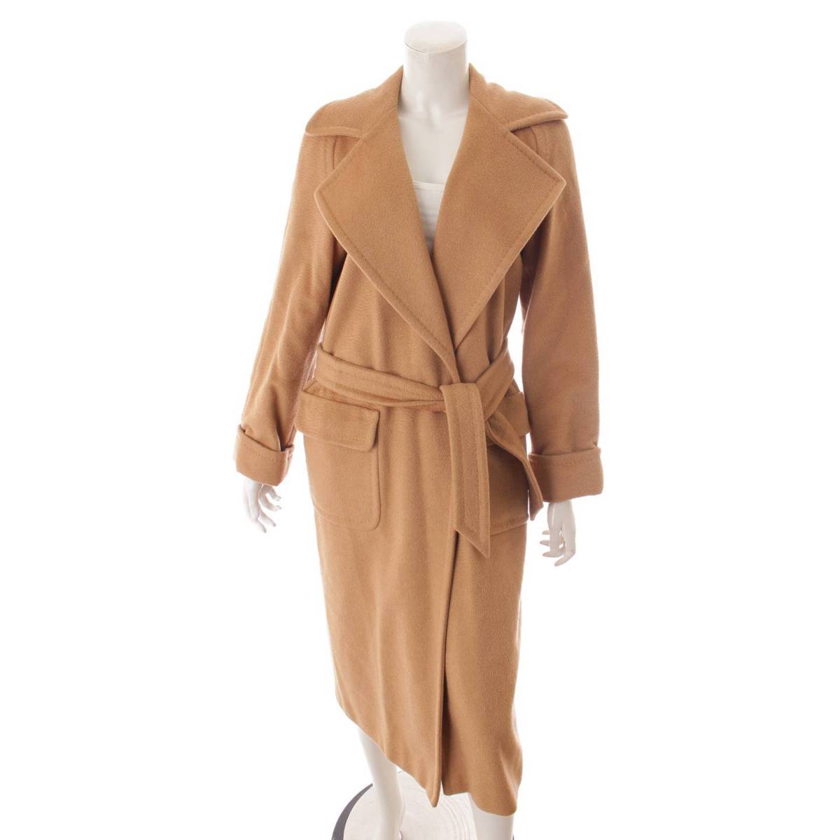 楽天市場】【マックス マーラ】Max mara キャメル100％ ラップコート