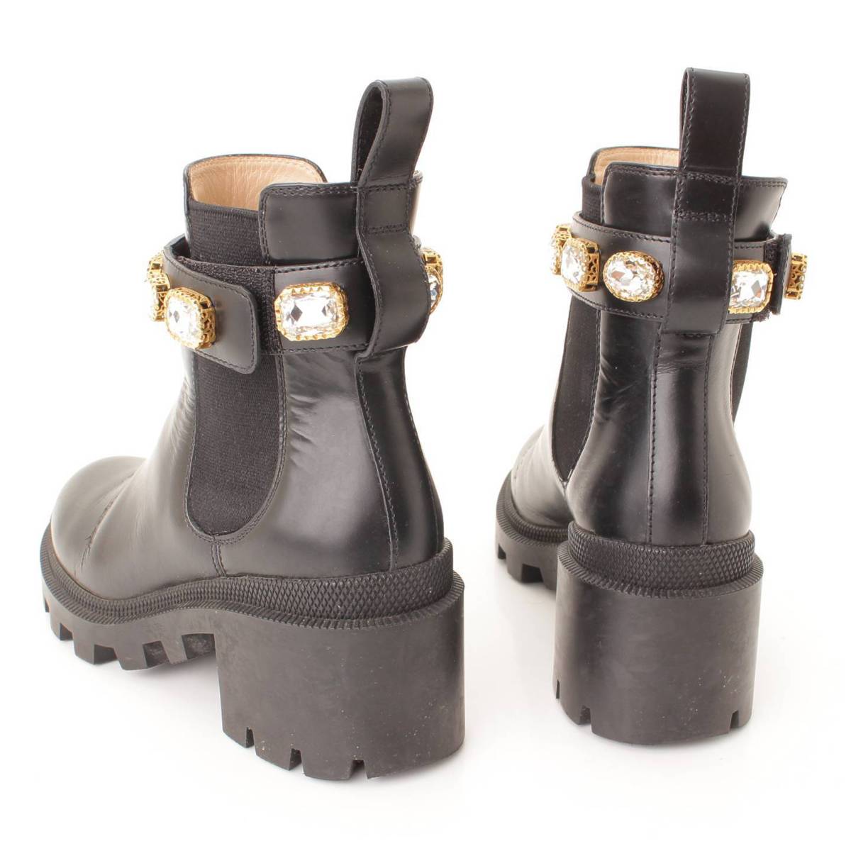 楽天市場】【グッチ】Gucci 19AW クリスタル ベルト付き レザー