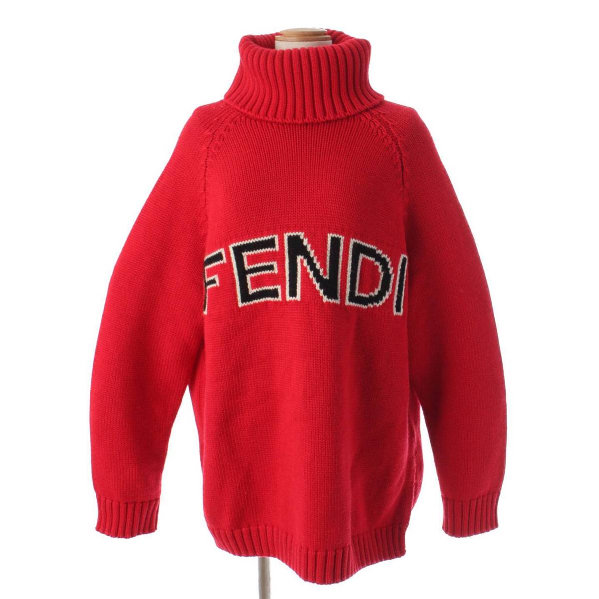 楽天市場】【フェンディ】Fendi ロゴ タートルネック ニット トップス