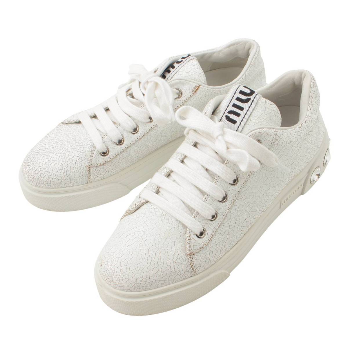 楽天市場】【ミュウミュウ】Miu Miu ロゴ クリスタル クラック加工