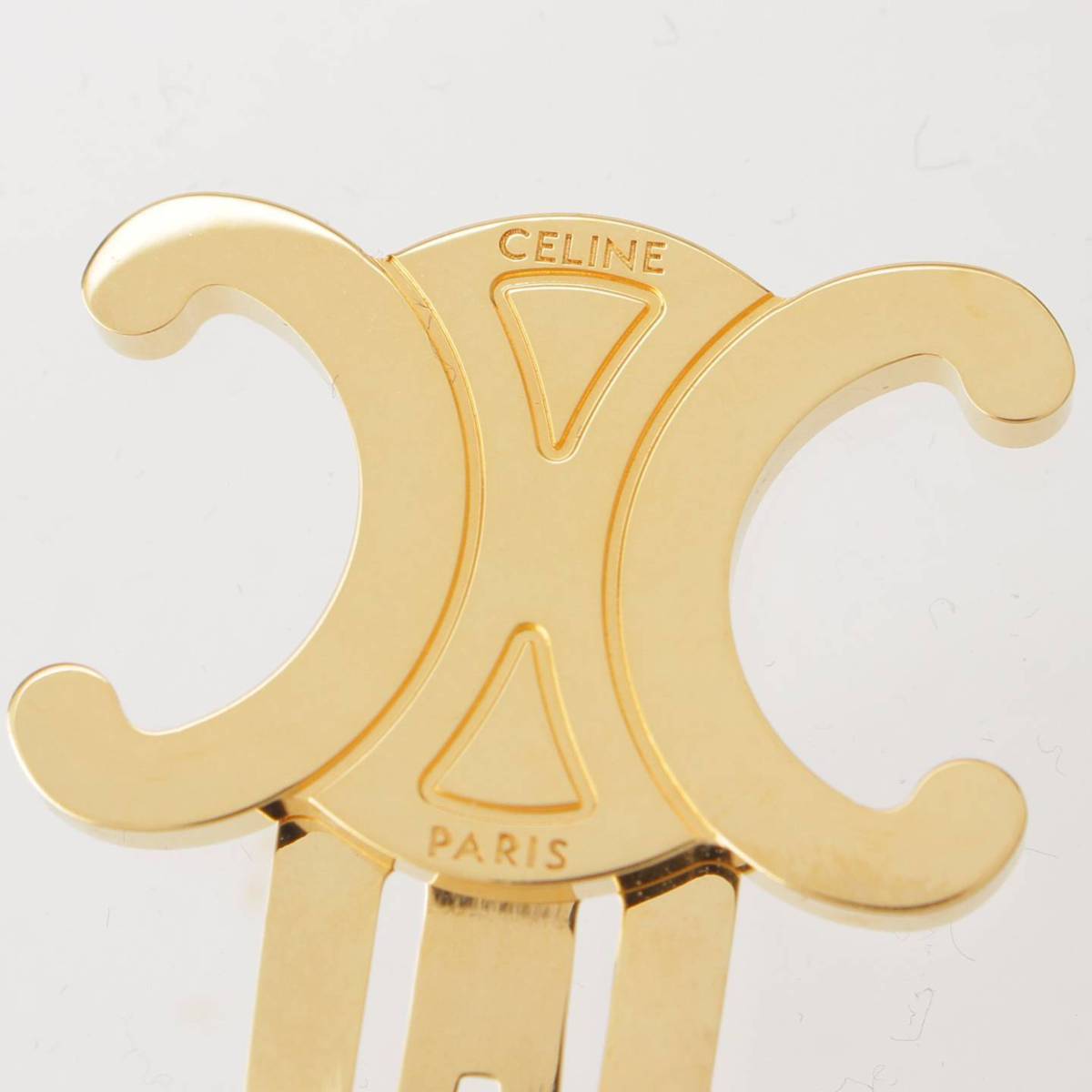 楽天市場】【セリーヌ】Celine トリオンフ スナップ ヘアクリップ ヘア
