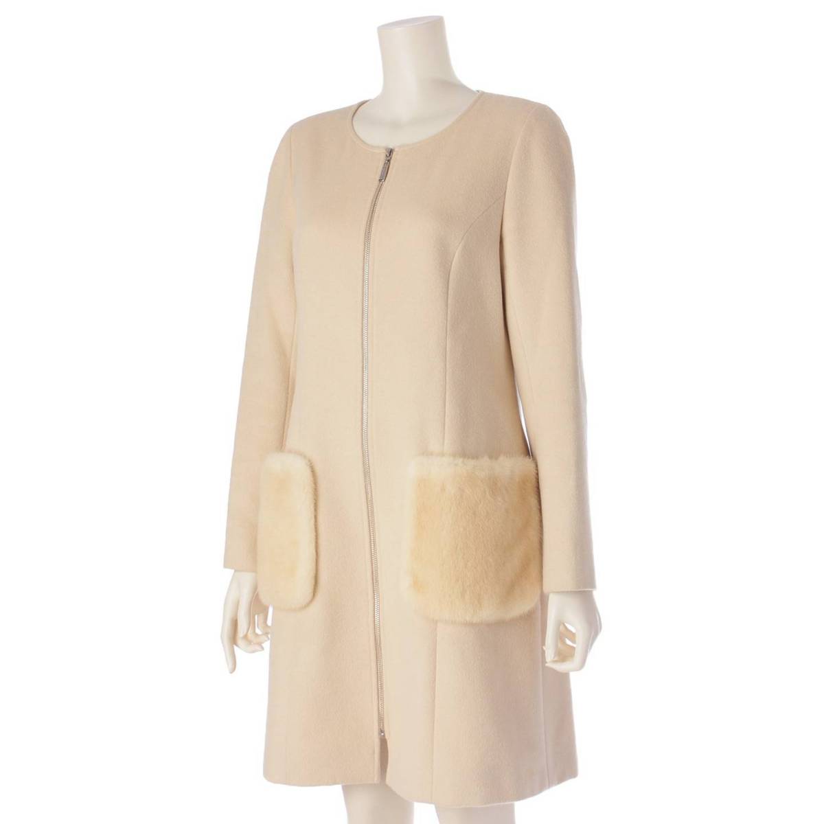 楽天市場】【ルネ】Rene ミンクファーポケット アンゴラ混 ノーカラー