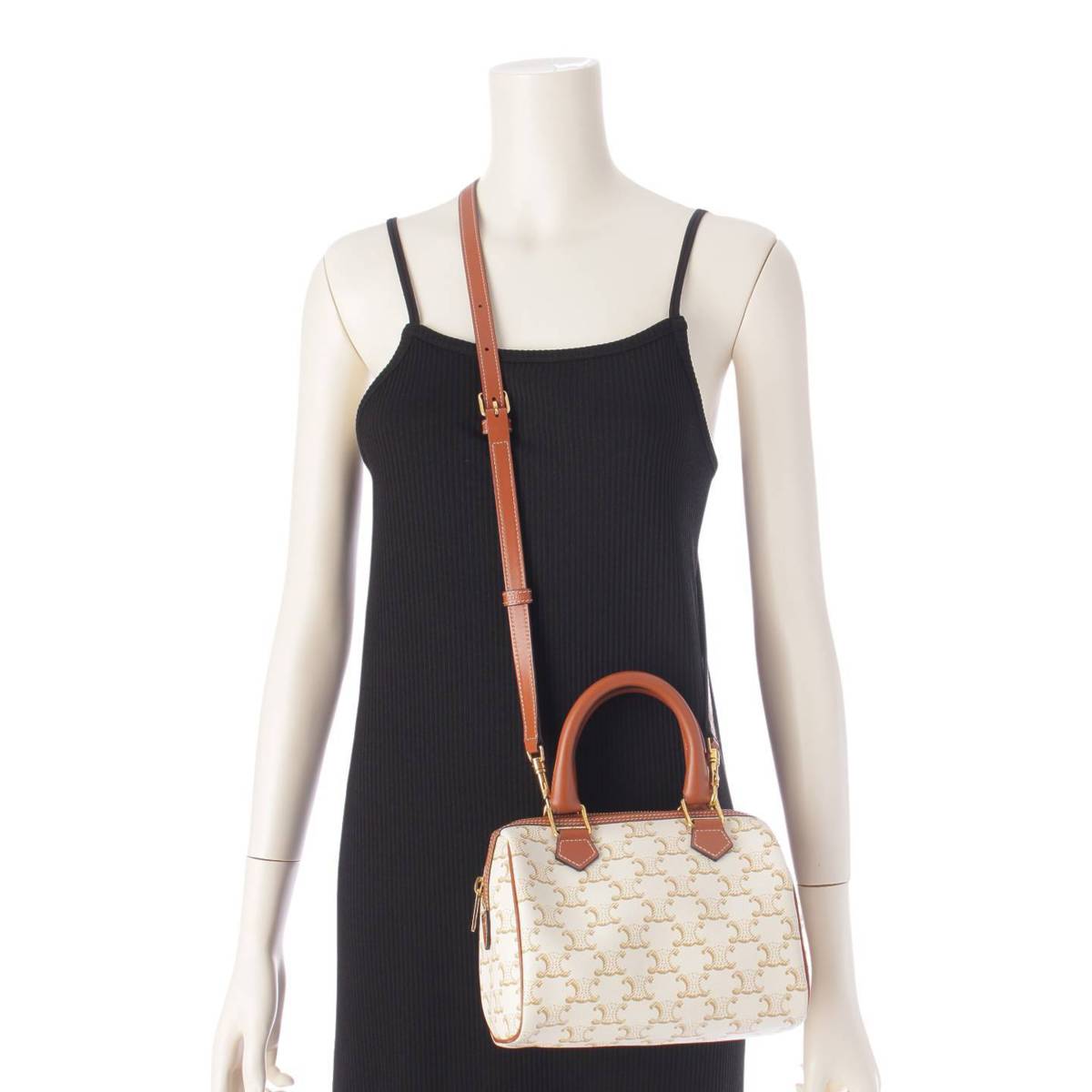 楽天市場】【セリーヌ】Celine トリオンフキャンバス×レザー 2way