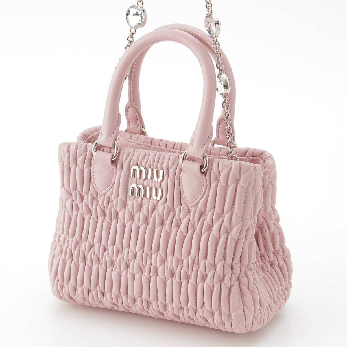 楽天市場】【ミュウミュウ】Miu Miu マテラッセ ロゴ ナッパクリスタル