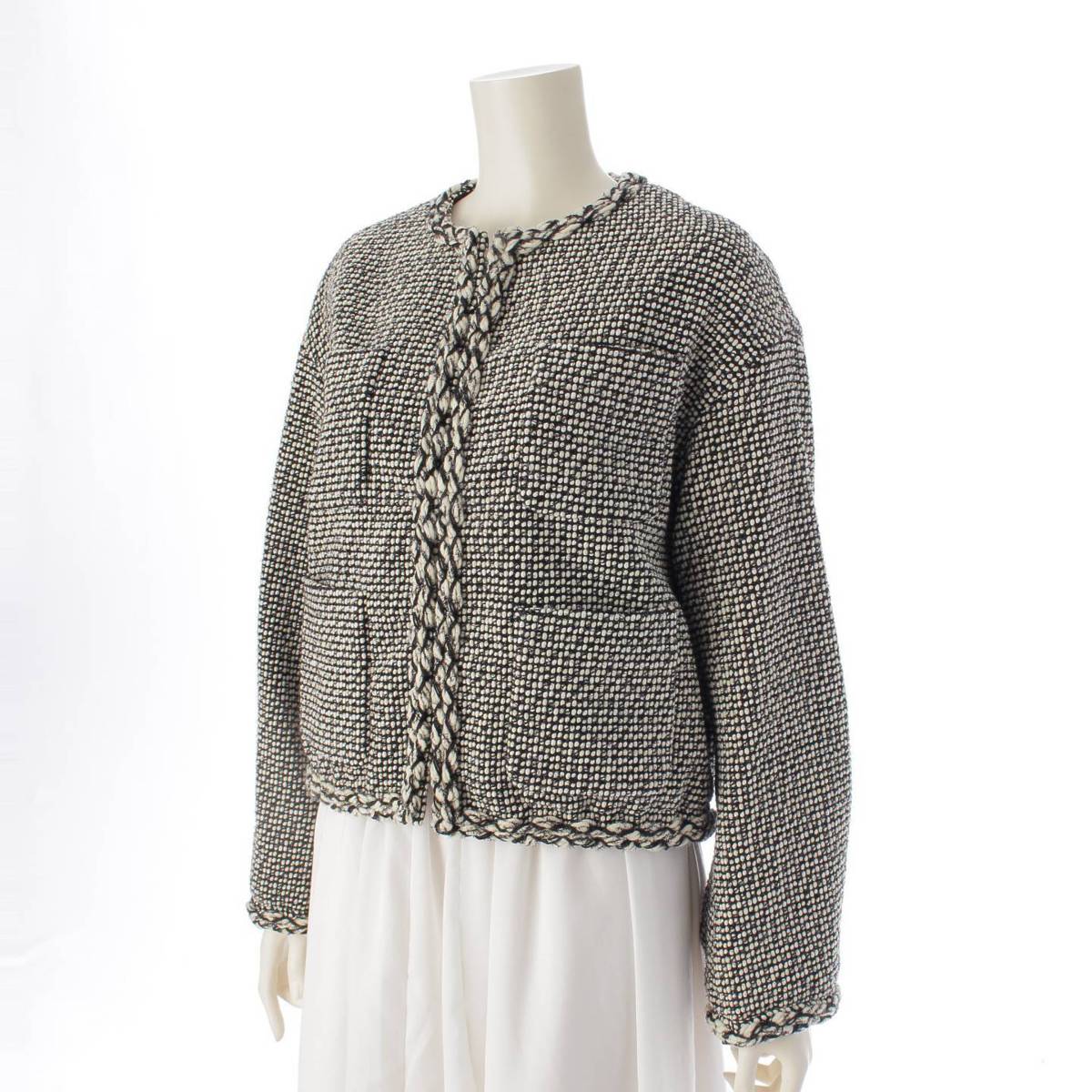 楽天市場】【ドゥロワー】DRAWER 22年 ノーカラー ツイード ジャケット