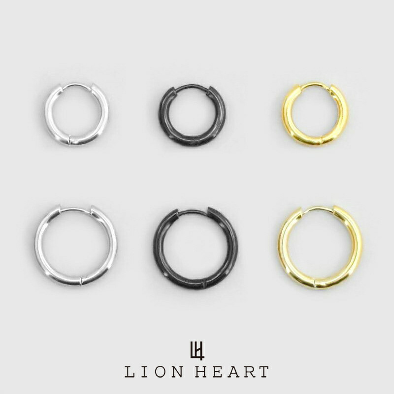 楽天市場】ライオンハート LH-1 プレーン フープ ピアス サージカル