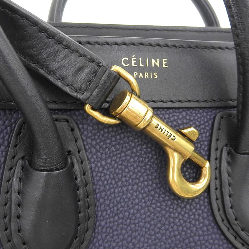 楽天市場】【中古】 セリーヌ CELINE ラゲージ ナノショッパー 2WAY