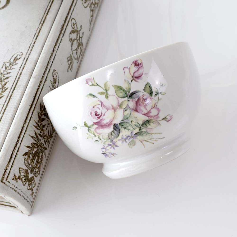 楽天市場】イマン カフェオレボウルS 日本製 薔薇 ローズ 花柄 ピンク