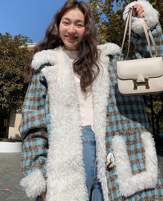 楽天市場】ダッフルコート ムートンコート レディース ボアコート