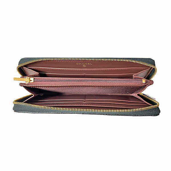 楽天市場】≪Brand new≫ CHANEL Zip Long Walette Black Gold ≪新品