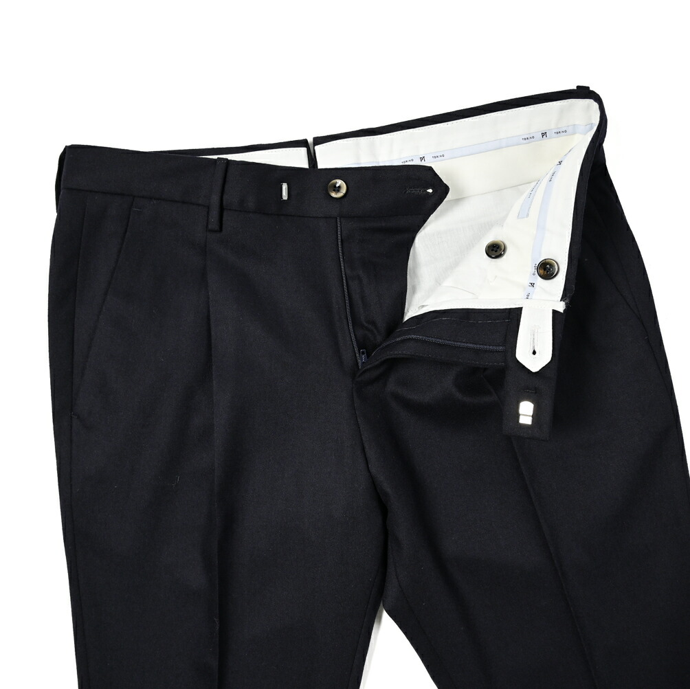 新品 PT01 ストレッチ フランネル ワンタックスラックス XL相当W90cm