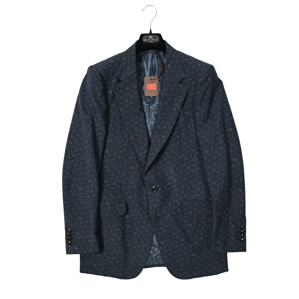 楽天市場】エトロ ETRO テーラード ジャケット 2Bシングル 春夏 秋 3
