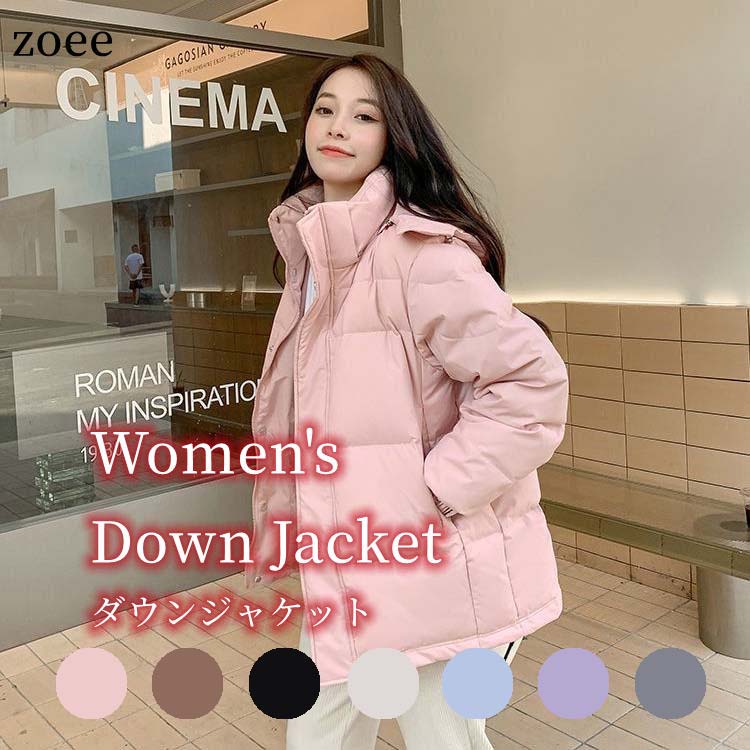 楽天市場】フード付きダウンジャケット レギュラー丈 レディース 秋冬