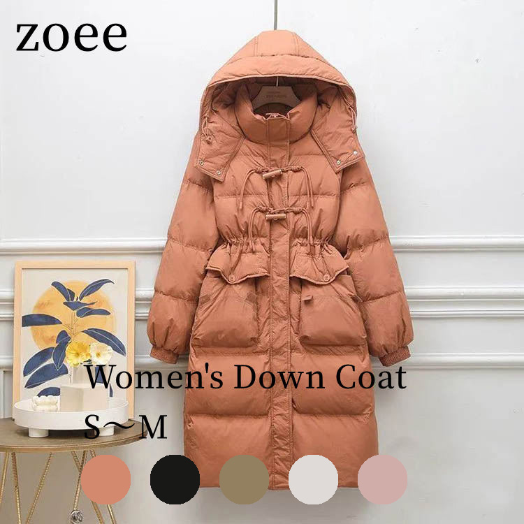 楽天市場】ダウンコート フード ミドル ロング アウター レディース 冬