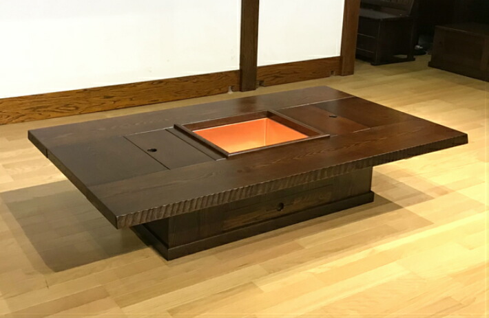 楽天市場】囲炉裏 囲炉裏テーブル 幅150 日本製 テーブル いろり 炉端