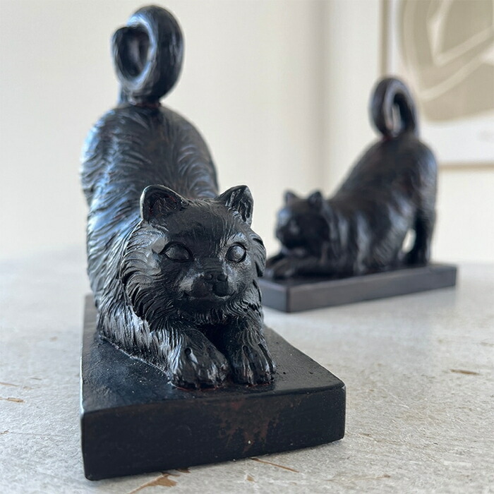 楽天市場】ブックエンド ブックスタンド 本立て 猫 ねこ ネコ キャット