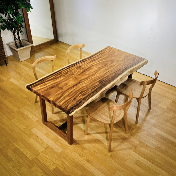 楽天市場】一枚板 テーブル ダイニングテーブル 座卓 兼用 一枚板