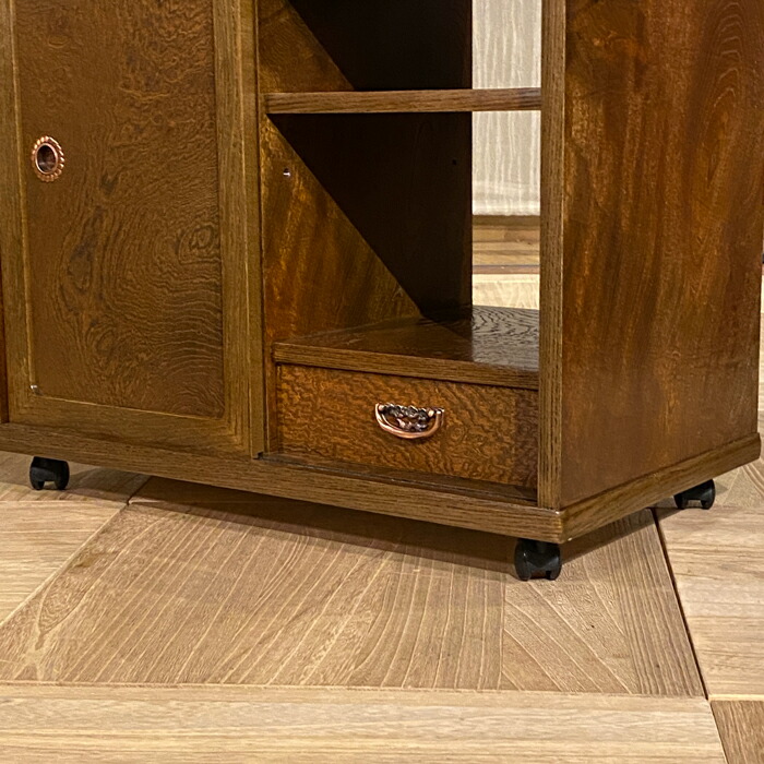 NSです 鎌倉彫ポットワゴン NS様専用です 鎌倉彫ポットワゴン