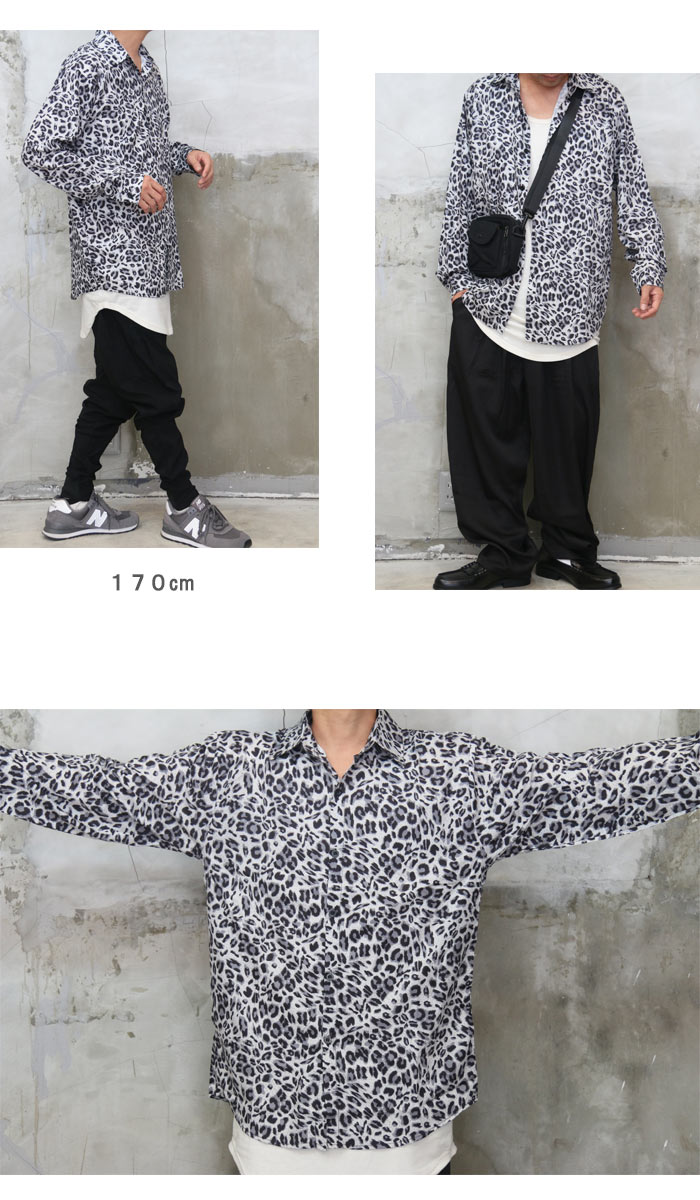 楽天市場】レオパード柄シャツ メンズ レオパードシャツ [M便 1/1