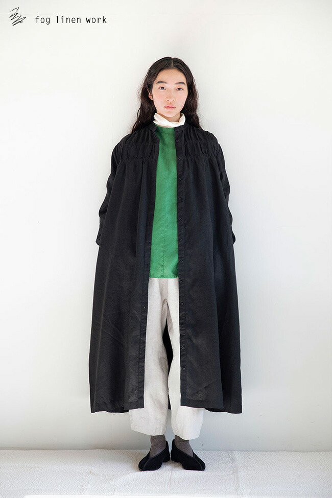 楽天市場】fog linen work フォグリネンワーク JADE DRESS BLACK