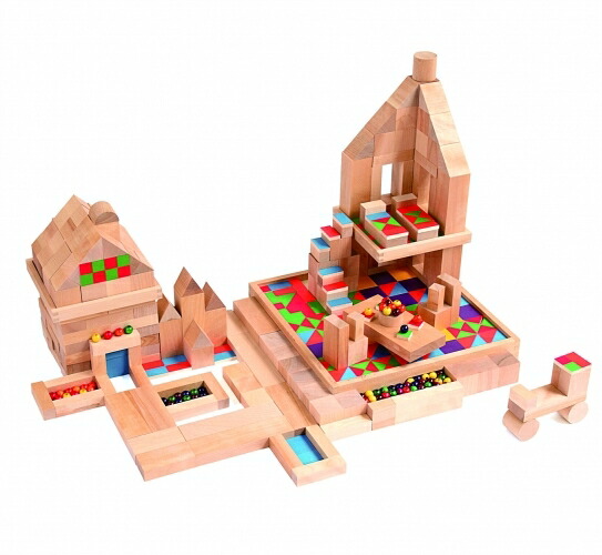 楽天市場】童具館 積木のいろは45 つみきのいろは45 ワクブロック45