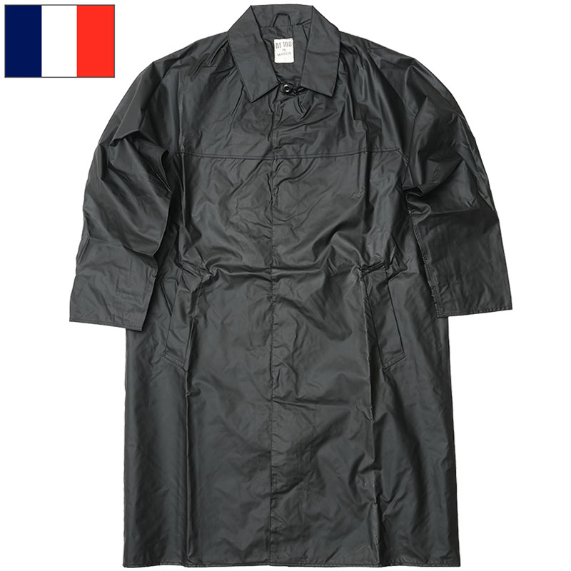 楽天市場】フランス ポリス レインコート ブラック デッドストック