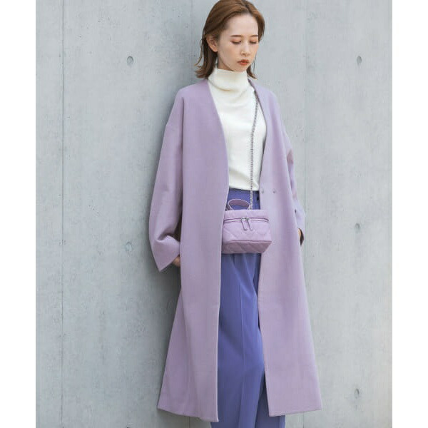 楽天市場】ビーバーVネックノーカラーコート／アーバンリサーチ ロッソ