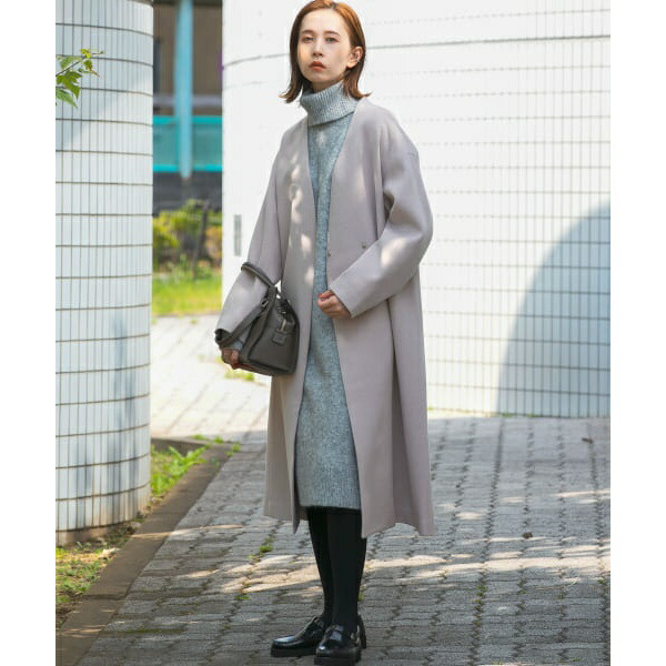 楽天市場】ビーバーVネックノーカラーコート／アーバンリサーチ ロッソ