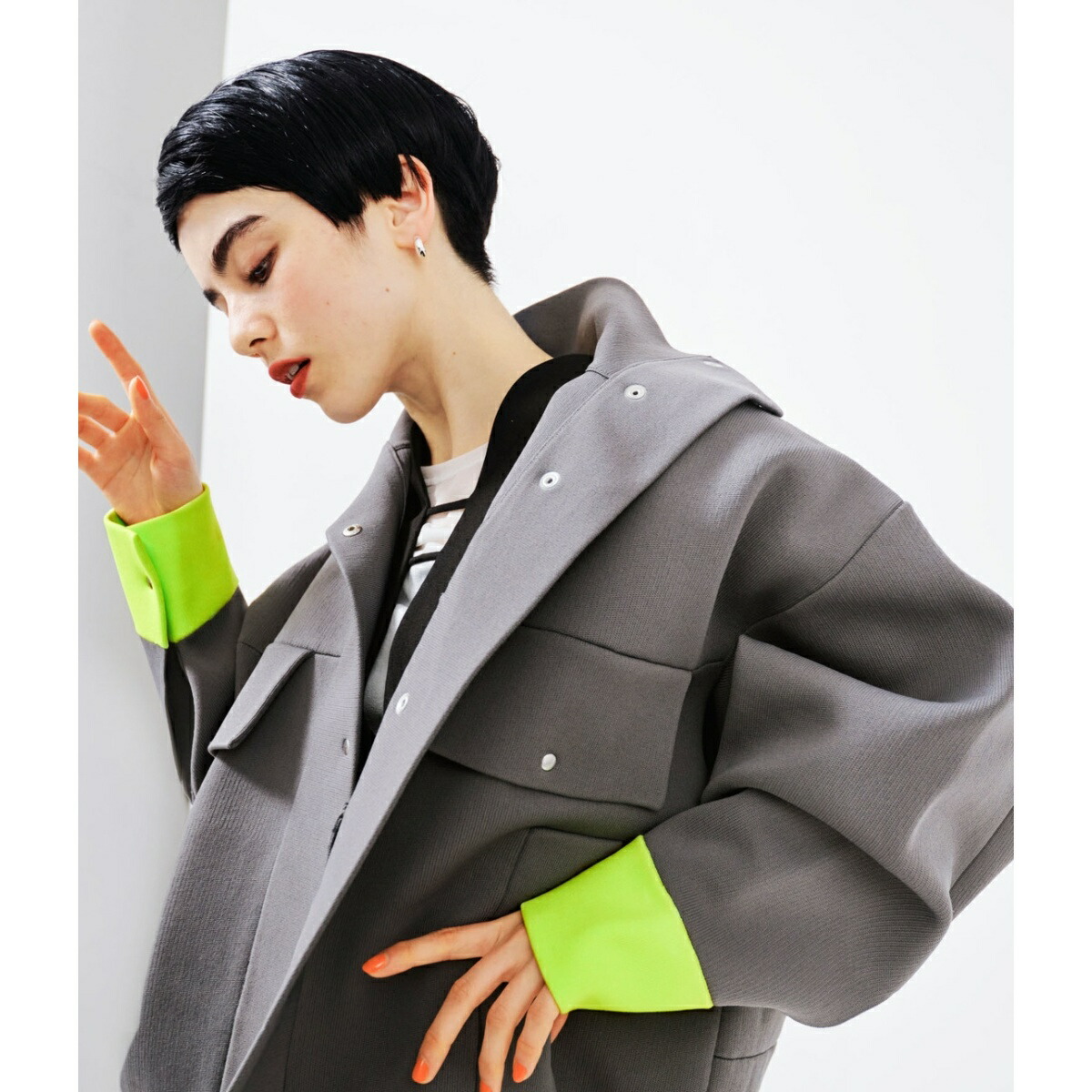 楽天市場】【WEB限定】スムースニットブルゾン／アダムエロペ（ADAM ET