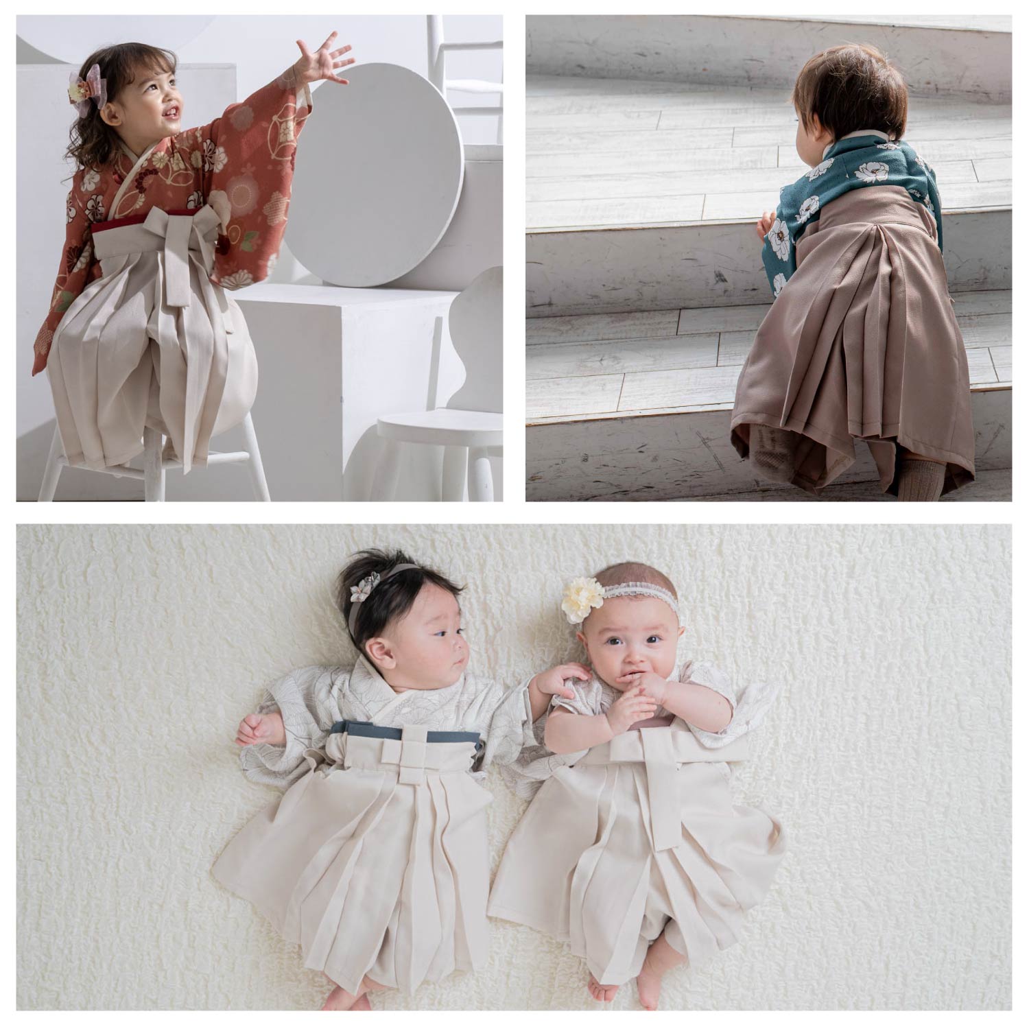 かれん袴 女の子 ベビー袴 お食い初めや初節句の衣装に – tsukihana