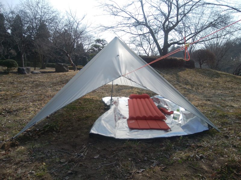 FREELIGHT Swing Tarp 試し張り | 旅とバイク