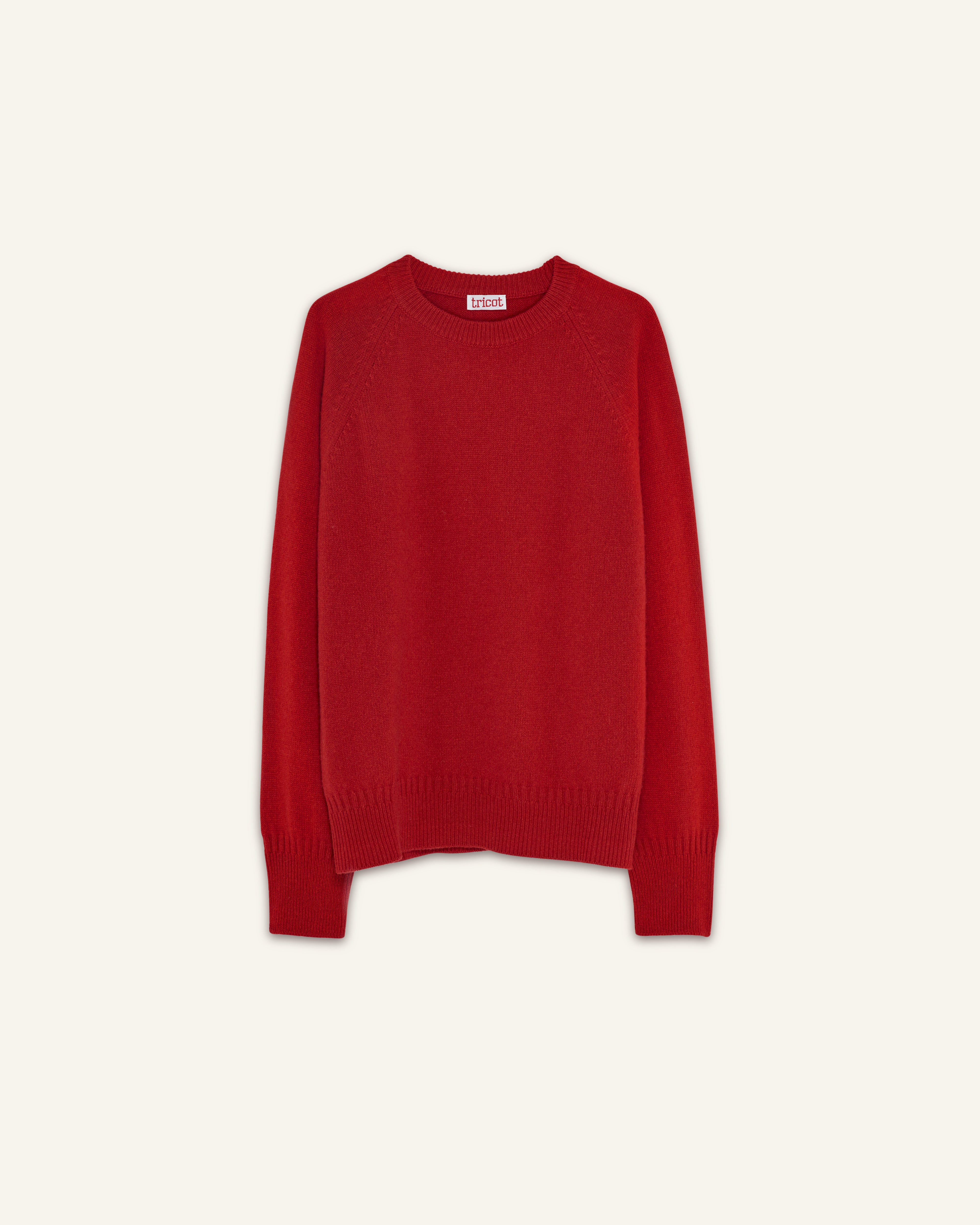 Crewneck cashmere sweater Red Men | Tricot