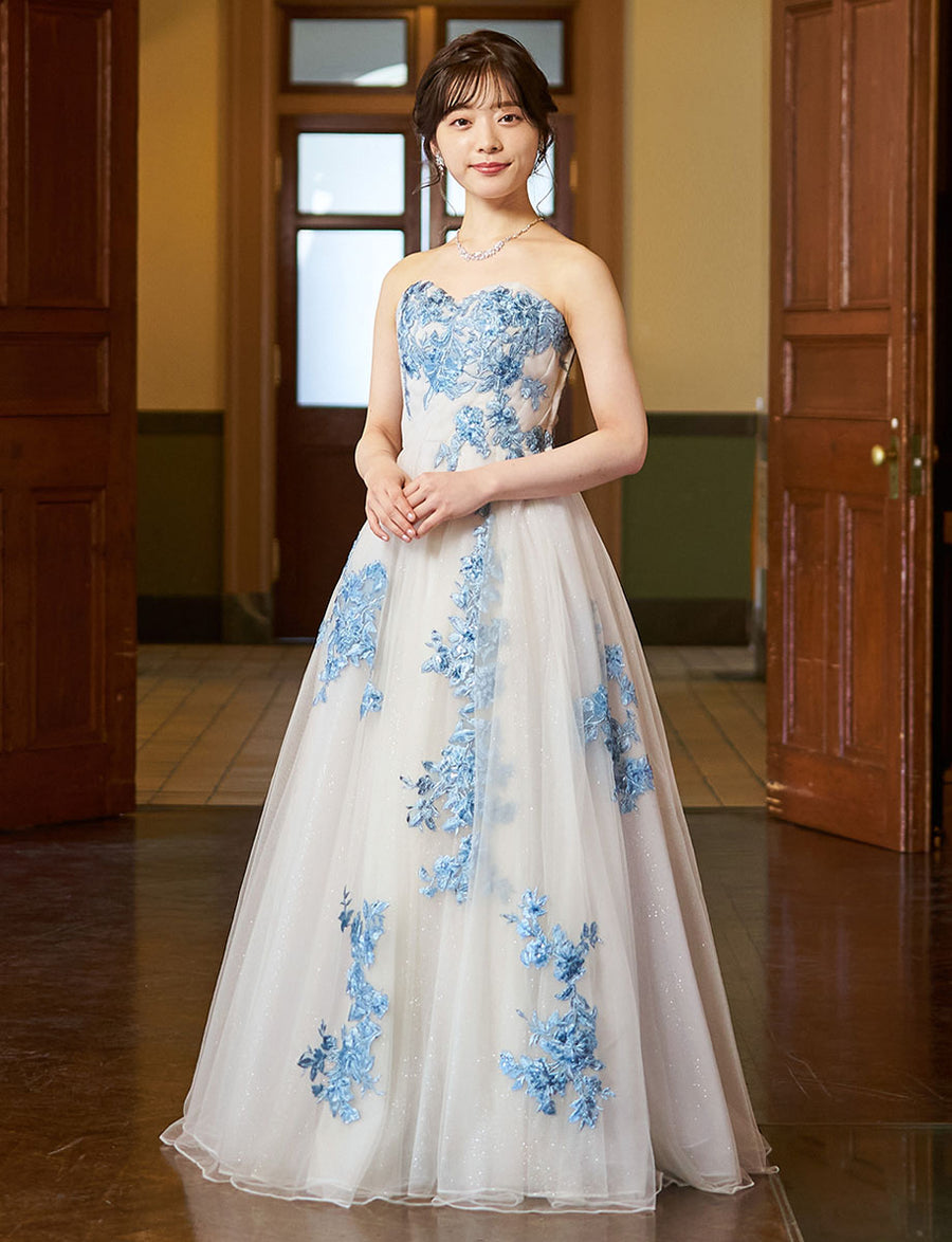 演奏会ドレス・ステージドレスにお薦めアイボリーロングドレス｜Fine