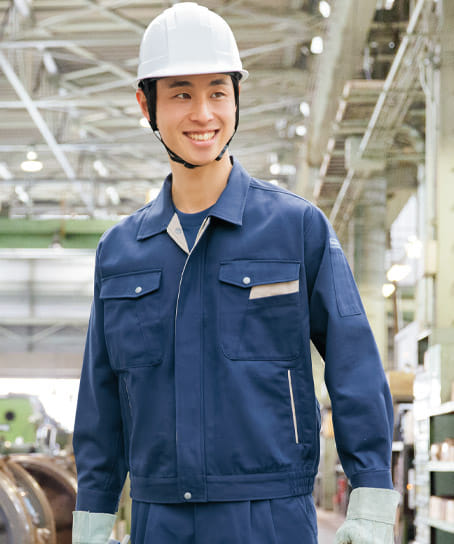 全4色】長袖ブルゾン（スイングスリーブ・綿100％） AZ-771 | 作業服