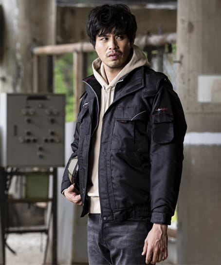 全3色】エコノミー防寒ブルゾン（反射素材使用/男女兼用） AZ-8461