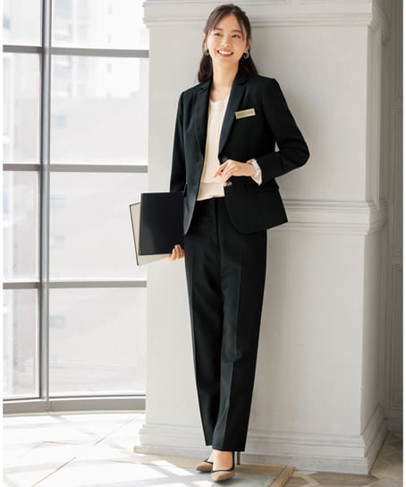 全2色】美形パンツ（美ストレッチシリーズ・クールストライプ） SA340P