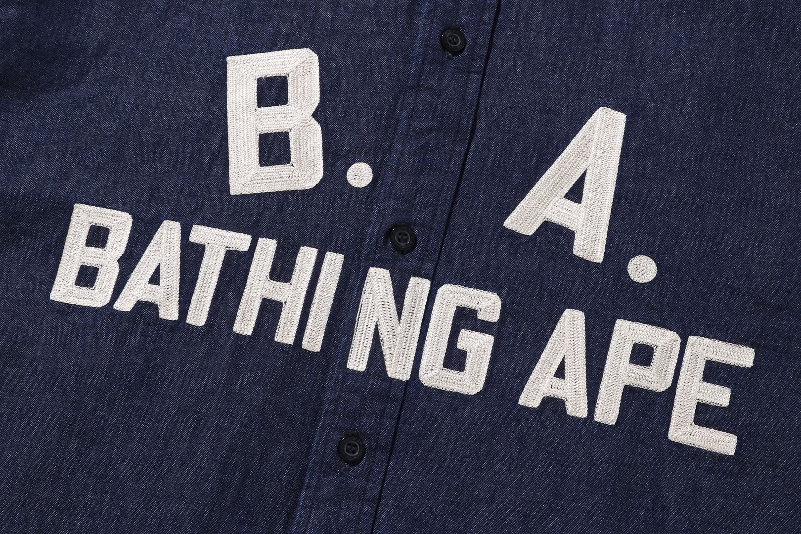 A BATHING APE® B.A Loose Fit Denim Shirt | Bape official website