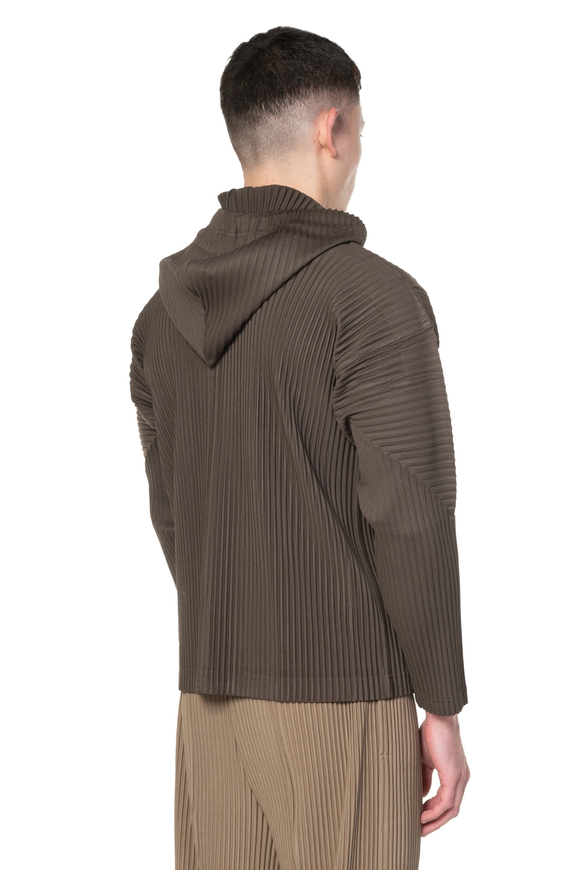 Homme Plisse ISSEY MIYAKE MC April Hoodie Dark Khaki | UJNG