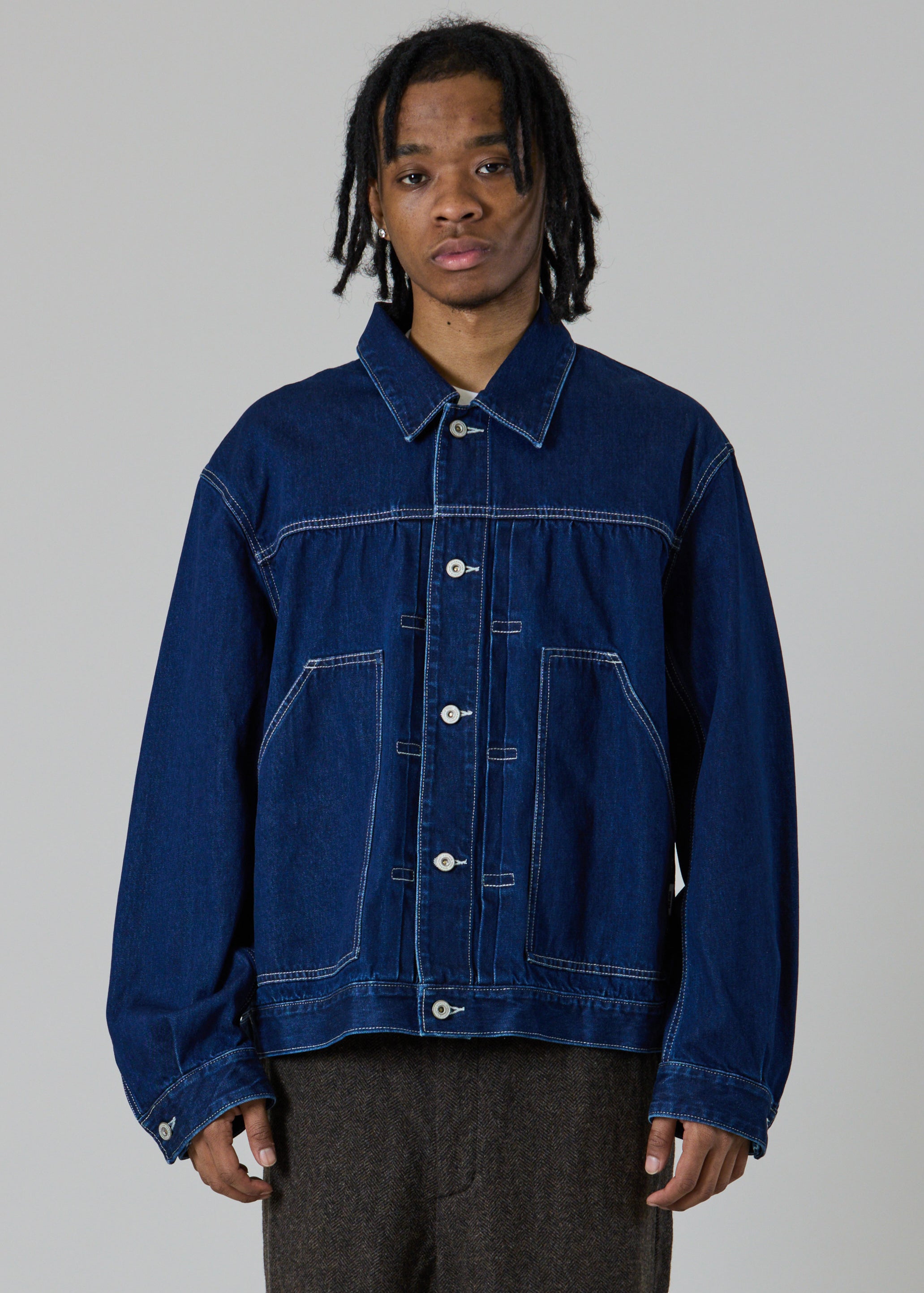 10oz SHORT DENIM JACKET – UNFRM®️ OUTDOOR STANDARD