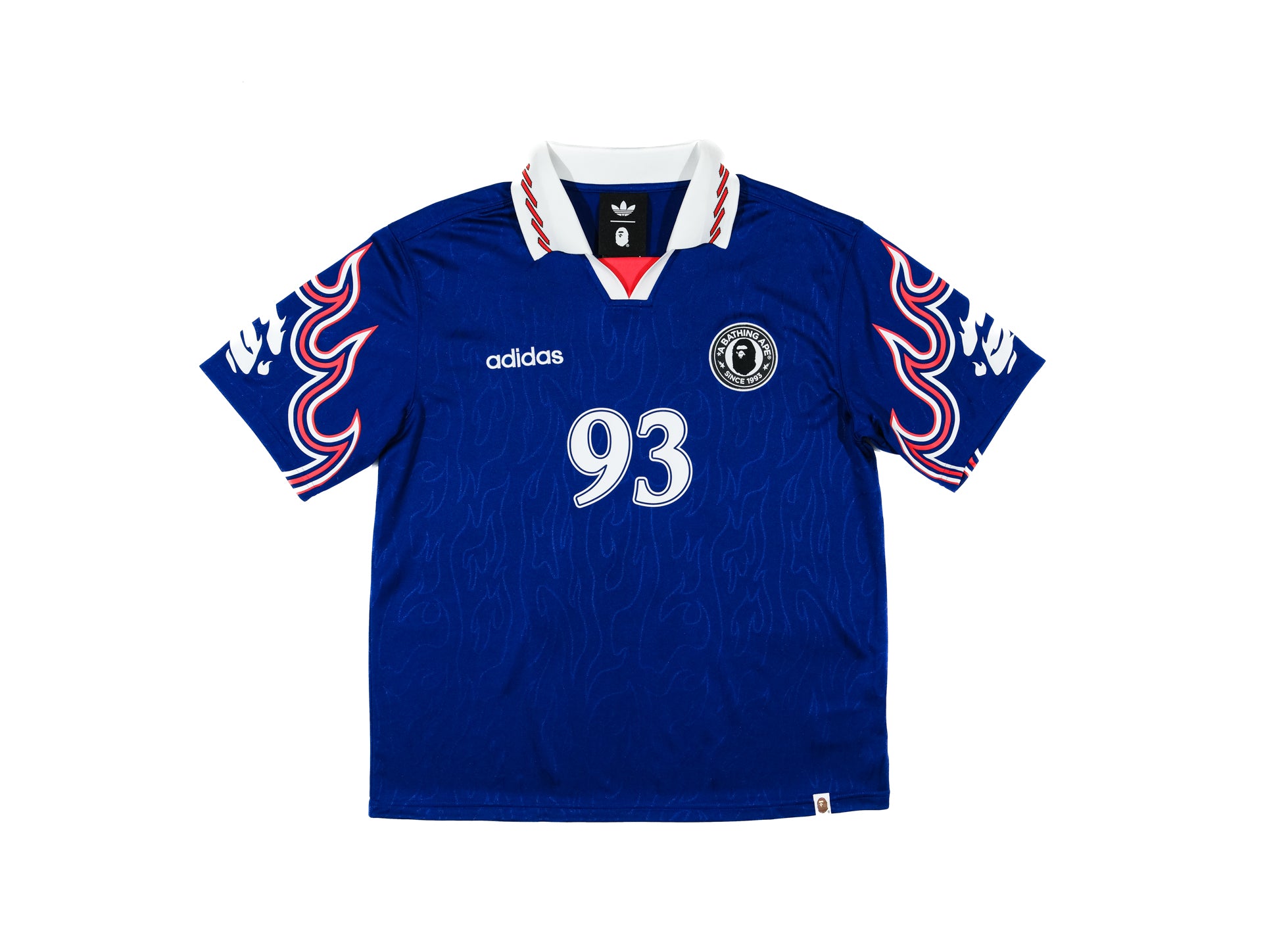 Adidas x BAPE SSL Flame Jersey 'Japan Blue' – Unheardof Brand